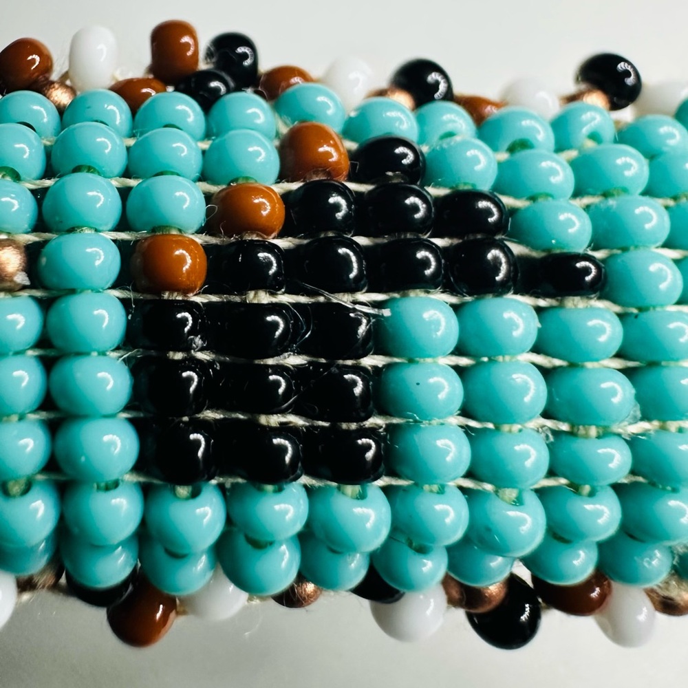 New Navajo Seed Bead Barrette - Horses - Picture 6 of 7